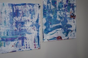 waters edge diptych