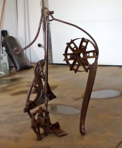 these parts came together. It was an exercise in metal balancing. I liken it to stone balancing in a river, one piece balances the next so it can stand. 